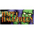 7' x 16' Purple and Green Big Frank Halloween Double Car Garage Door Banner