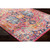 2' x 3' Traditional Style Pink and Purple Rectangular Area Throw Rug