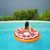 4.75' Inflatable Round Orange Slice Swimming Pool Float