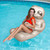 Inflatable Huggable Sloth Pool Lounge Float, 50-Inch - 33400672