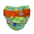 9" Lime Green and Orange Octopus Print Reusable Swim Diaper  - 24 Months - 32557057