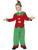 49" Red and Green Elf Unisex Child Christmas Costume - Small