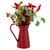 13" Red Berries and Foliage in Vintage Milk Pitcher Christmas Decoration