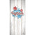 80" x 36" White and Blue "Merry CHRISTMAS" Front Door Banner Mural Sign Decoration