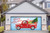 7' x 16' Red and Blue "Merry Christmas" Double Car Garage Door Banner