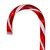 Set of 6 Pre-Lit Red and White Blinking Candy Cane Outdoor Christmas Pathway Markers 12"