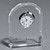 3.75" Optic Crystal Semi Circular Clock
