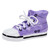7" Purple, Black And White Ceramic Sneaker Bank