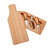 13" Bottle Shaped Wooden Cheese Board With 3 Cheese Tools