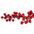 5' Shiny Red Berries Artificial Twig Christmas Garland - Unlit