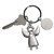 3.5" Standing Angel Design Stainless Steel Key Chain