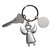 3.5" Standing Angel Design Stainless Steel Key Chain