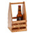 11" Wooden 4 Bottle Caddy