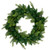 Pre-Lit Woodcrest Pine Artificial Christmas Wreath - 36" - Clear Lights