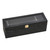 13.75" Black Wine Bottle Wooden Box with Hinge