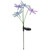 36" Blue and Purple Solar Power Dragonfly Lights Garden Stake