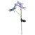 36" Blue and Purple Solar Power Dragonfly Lights Garden Stake