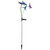 36" Blue and Purple Solar Power Dragonfly Lights Garden Stake