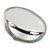 2.5" x 2" Silver-Plated Oval Cameo Compact SP With Pouch