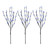 Set of 3 Pre-Lit Cherry Blossom Artificial Tree Branches, 72 Blue LED Lights