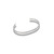 6.25" Silver Tone and Black "Surviving Christmas" Embracelet - One Size