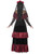 42" Black and Red Day of the Dead Bride Women Adult Halloween Costume - X2