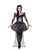 42" Purple and Black Day of the Dead Senorita Women Adult Halloween Costume - Small