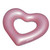 50-Inch Metallic Pink Heart Swimming Pool Inner Tube Float