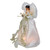 12" Lighted White and Gold African American Angel with Wings Christmas Tree Topper - Clear Lights - 33752039