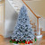 7.5’ Pre-Lit Snowy Hamilton Spruce Artificial Christmas Tree – Cool White LED Lights