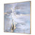 Gray and Blue Abstract Square Hand Painted Wall Art 51" x 51"