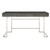 56" Gray and Silver Contemporary Oak Desk