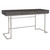 56" Gray and Silver Contemporary Oak Desk
