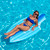 73” Blue Shark Bite Surfboard Swimming Pool Inflatable Raft