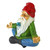 9.5" Meditating Gnome Hand Painted Outdoor Garden statue