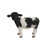 9.25" Black and White Standing Cow Outdoor Garden Figurine