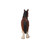 22.25" Brown and White Small Draft Horse Figurine Statue