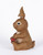 12" Brown and Red Rabbit Sitting with Ladybug Garden Statue