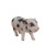 9" Pink and Black Baby Pig Outdoor Garden Figurine