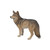 24" Gray and Brown Standing Coyote Outdoor Garden Figurine