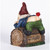 7.5" Red and Blue Welcome Sign Gnome Crawling Over the Tree Trunk