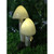11" Yellow and Brown Mushrooms and Snails Solar Lights