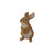 10" Brown and White Standing Rabbit Figurine