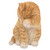 10.25" Orange and White Tabby Cat Short Hair Washing Figurine