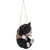 5.5" Black and White Hanging Kitten Outdoor Patio Figurine