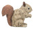 7.5" Brown and Ivory Sitting Squirrel Outdoor Figurine