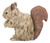 7.5" Brown and Ivory Sitting Squirrel Outdoor Figurine