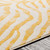 7.8' x 10.25' Animal Print Mustard Yellow and Beige Rectangular Area Throw Rug