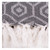 60" Gray and White Rectangular Hexagon Patterned Cotton Throw