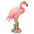 11" Pink and Black Standing Flamingo Outdoor Garden Figurine